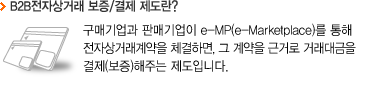 B2B전자상거래 보증/결제 제도란?